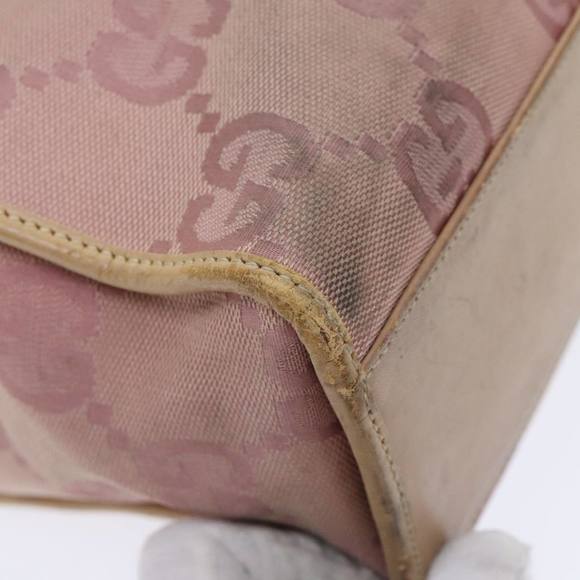 GUCCI GG Canvas Jackie Tote Bag Pink Silver 002 1064 3444 Auth 93846 - Picture 16 of 16